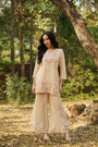 Pearl Ivory Viscose Jacquard Hand-Embroidered Co-ord Set